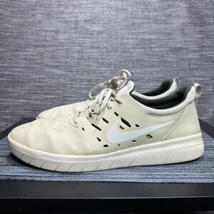 Nike SB Nyjah Free Sneakers Shoes Cream Biege AA4272-200 Men's Size 12